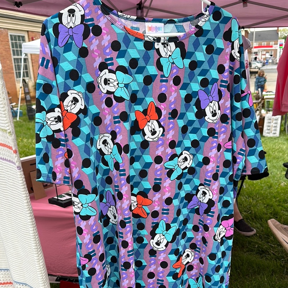 Colorful Graphic T-Shirt with Cartoon Print